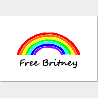 Free Britney Rainbow Typography Posters and Art